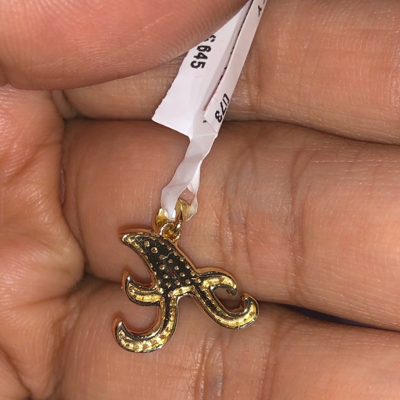 10k solid gold real Diamond A initial pendant, FREE APPRAISAL, free ship, Sale - Picture 5 of 13